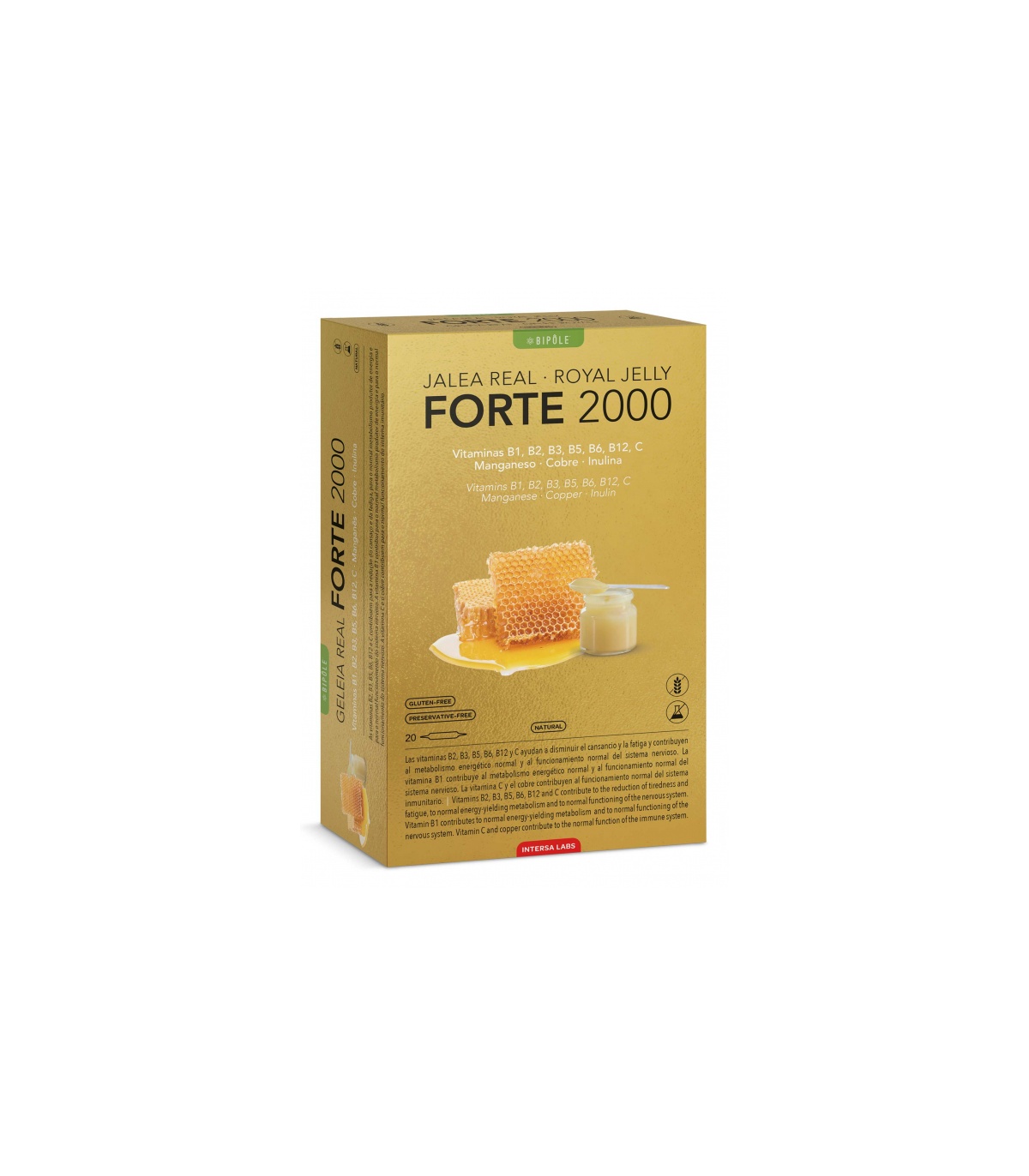 BIPÔLE JALEA REAL FORTE 2000 (20 ampollas)